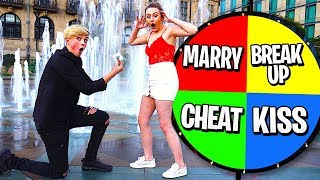MYSTERY WHEEL Controls My Life w/GIRLFRIEND!! (24 Hour Challenge)