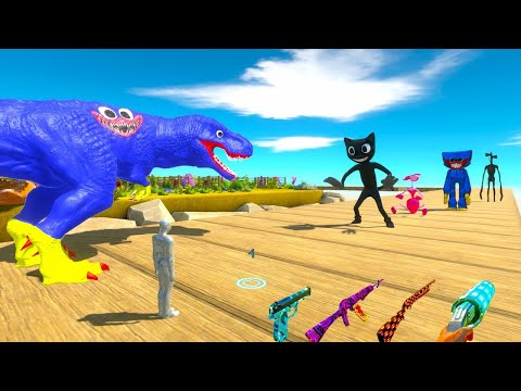 HUGGY WUGGY T-REX FPS AVATAR RESCUE MISSION - Animal Revolt Battle Simulator