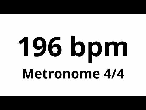 196 bpm tempo ' metronome ' 4/4