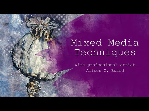 Poppy Seed Head Demonstration by Alison C. Board