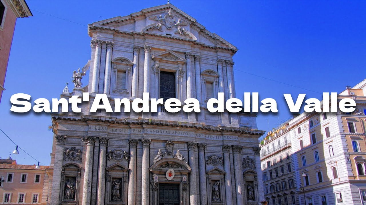 Basilica di Sant'Andrea della Valle invites visitors to admire its towering dome and the elegance of its architectural splendor.