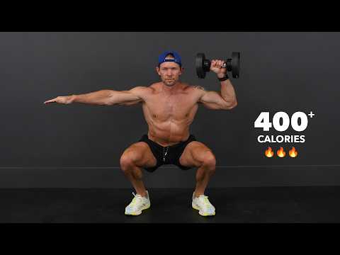 30 Minute Full Body Dumbbell & Bodyweight Workout (Strength & Sweat) with Warm Up