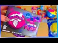 New Warheads Galactic Mix Sour Gummy Cubes Purple Galaxy Candy ASMR Unboxing Satisfying Video