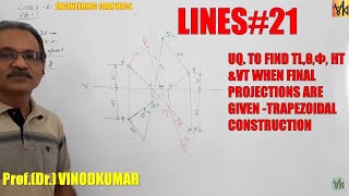 Download Lagu Projection of Lines -21, Line inclined to both HP and VP, (UQ-1) by Prof.Vinodkumar Thumbnail