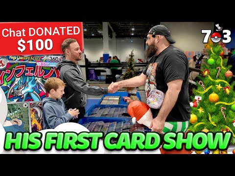 The YouTube Chat Helped Him Buy HIS FAVORITE CARDS | 703 Holiday Trade Show | Vendor POV