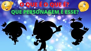 ADIVINHE O NOME DO PERSONAGEM PELA SOMBRA 18 | O QUE  O QUE ?