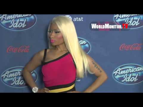 Nicki Minaj arrives at Fox's American Idol premiere 2013