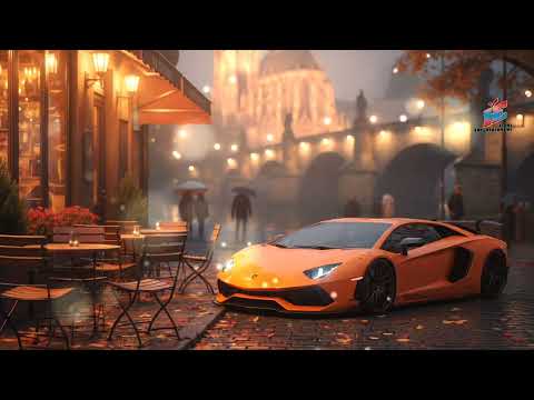 Relaxing Royalty-Free Jazz Music ☕ | Coffee Time with Lamborghini Aventador Orange