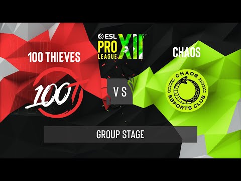 CS:GO - 100 Thieves vs. Chaos [Nuke] Map 1 - ESL Pro League Season 12 - Group Stage - NA