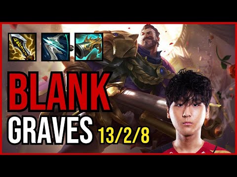 BLANK - GRAVES vs. CUZZ - OLAF Jungle | KR CHALLENGER | PATCH 10.25