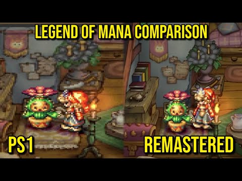 COMPARISON LEGEND OF MANA REMASTERED STEAM & 1999 LEGEND OF MANA