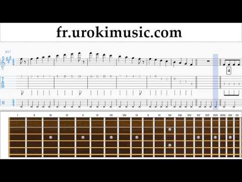 Cours de Guitare Sia Elastic Heart Partie#1 Partitions Mélodie Сhansons Tuto Comment Jouer Tab