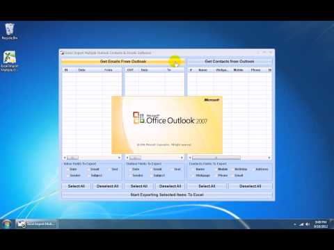 Excel Import Multiple Outlook Contacts & Emails Software