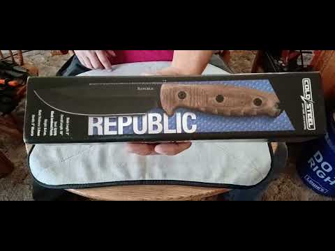 Stiletto's New Made in the U.S.A. Cold Steel CPM-S35VN Republic #CS-FX-50FLD