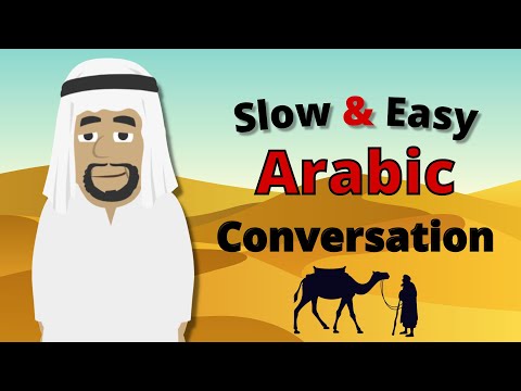 Easy Arabic Learning | Slow Conversation Phrases in Arabic | For Beginners