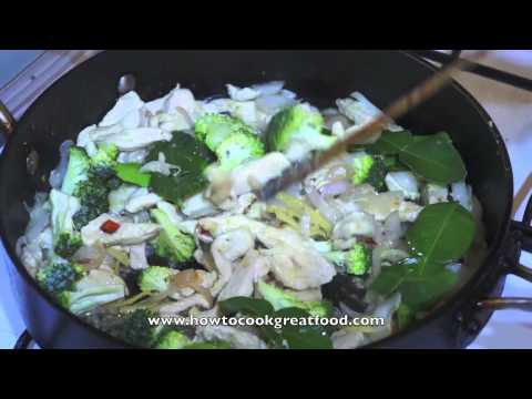 Asian Chicken & Pineapple cooked with Coconut Milk & Thai Lime Leaves recipe