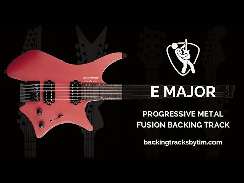Progressive Metal Fusion Backing Track in E Major (Modal) | 100 BPM