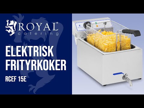 video - Elektrisk frityrkoker - 17 liter - ideell for fisk