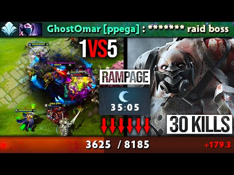 OMG 8000HP in 35Min!!! This Pudge was able to 1vs5 | Raid Boss 30Kills | Pudge Official