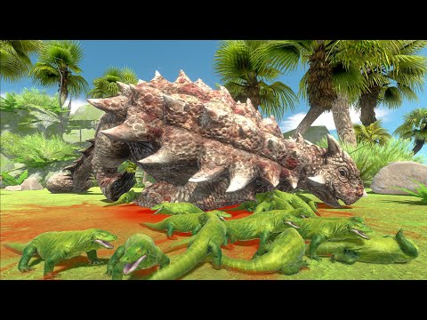 KOMODO DRAGONS vs GIANT UNITS - Animal Revolt Battle Simulator Gameplay
