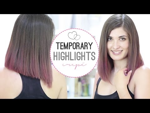 Temporary highlights with crepe paper