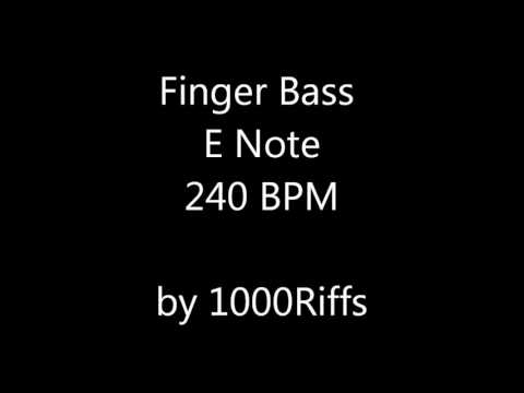 Finger Bass E Note 240 BPM - Beats Per Minute