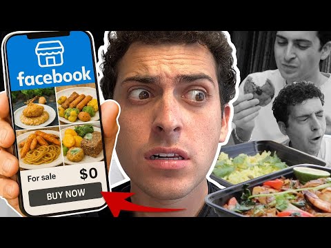 24小時！我竟敢挑戰臉書市集上的食物，結果嚇壞了！😱 (I Survived Food From Facebook Marketplace For 24 Hours)