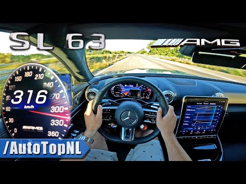 2023 Mercedes-AMG SL63 *316km/h* on AUTOBAHN by AutoTopNL