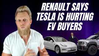 Renault says Tesla is destroying value for electric car buyers