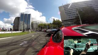 preview picture of video 'Insane Ferrari racing through streets, Rotterdam City Racing 2014'