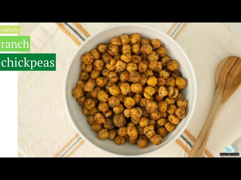 Crunchy Roasted Ranch Chickpeas