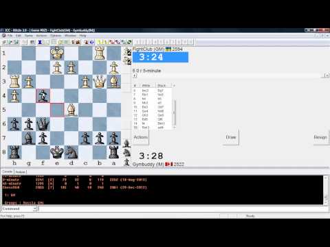 Blitz Chess Commentary Fightclub(GM) - Gymbuddy(IM)