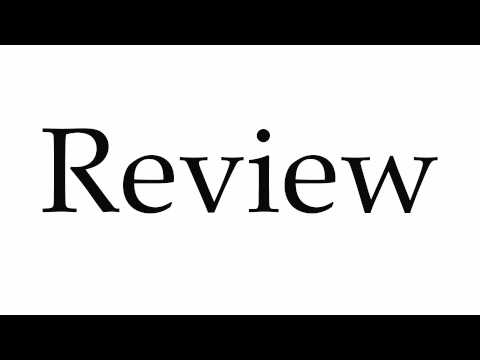 How to Pronounce Review