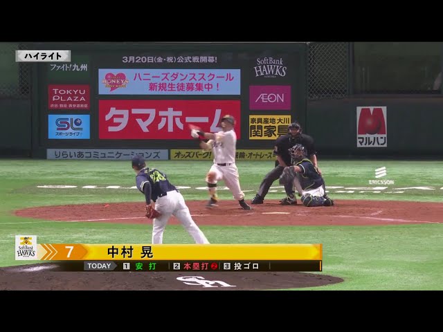3/4 ホークス対スワローズ ハイライト