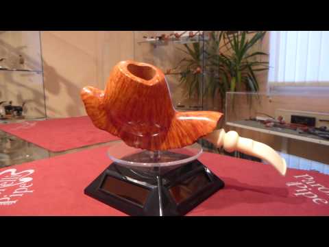 Pipa in radica half bent stand up - www.paronellipipe.it