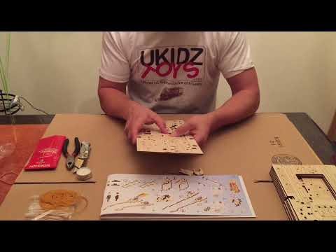 UGears Truck UGM-11 Mechanical 3D Wooden Model Kit UTG0014 Assembly Video