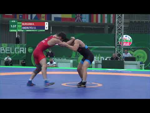 Repechage FS - 57 kg: A. BURUIAN (MDA) v. U. ANDREYEU (BLR)