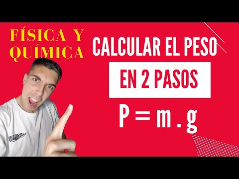Cómo calcular el PESO a partir de la MASA y la GRAVEDAD // P=m.g FÍSICA