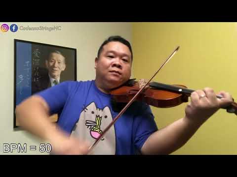 Bourrée | Slow Practice | Suzuki Violin Book 3