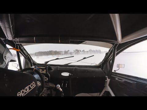 ONBOARD - ICE-RACING WITH HUGE SPIKE TIRES! - Isracing Långnabb Supercar Lites