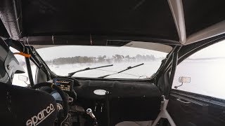 preview picture of video 'ONBOARD - ICE-RACING WITH HUGE SPIKE TIRES! - Isracing Långnabb Supercar Lites'