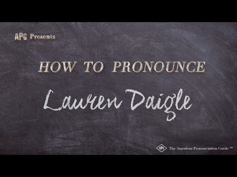 How to Pronounce Lauren Daigle (Real Life Examples!)
