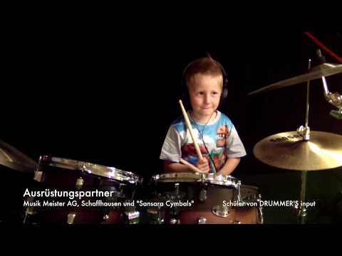 DRUMMER'S input - Janik (4 Jahre) In the End - Stefanie Heinzmann (Drum Cover)
