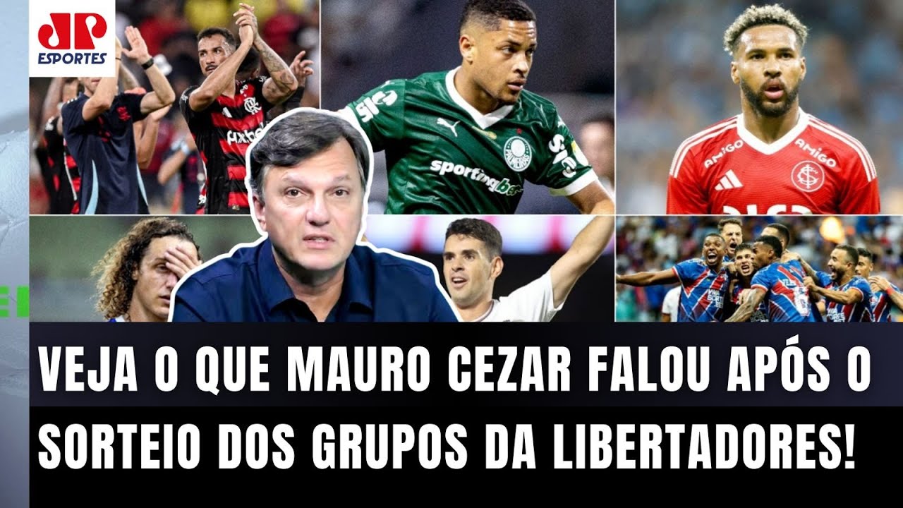 "Cara, o GRUPO MAIS DIFÍCIL DISPARADO é o do..." Mauro Cezar ANALISA SORTEIO da Libertadores!