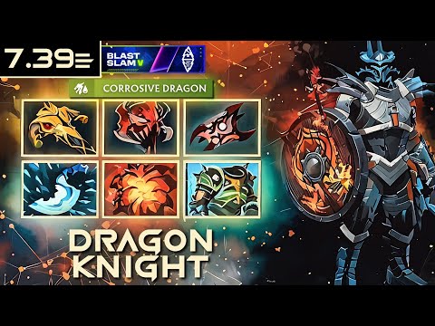 [MIDLANE] MALR1NE DRAGON KNIGHT 7.39e | BLAST SLAM V | #Dota2 #4K