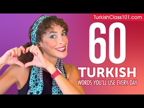60 Turkish Words You'll Use Every Day - Basic Vocabulary #46