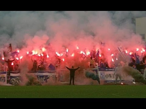 Concordia Murowana Goślina - KKS Wiara Lecha Poznań 2:1 - Oprawa kibiców Kolejorza (20.10.2013)