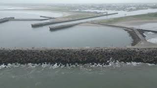 <九十九里町・散歩:空撮その❷>【作田海水浴場】〔沖合試掘リグ〕※2026年08月30日(日)