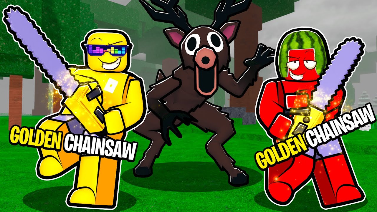 Crafting the GOLDEN CHAINSAW in 99 Nights in the Forest🔦