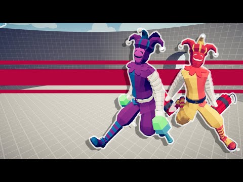 TWINS JESTER VS EVERY UNIT | Totally Accurate Battle Simulator TABS